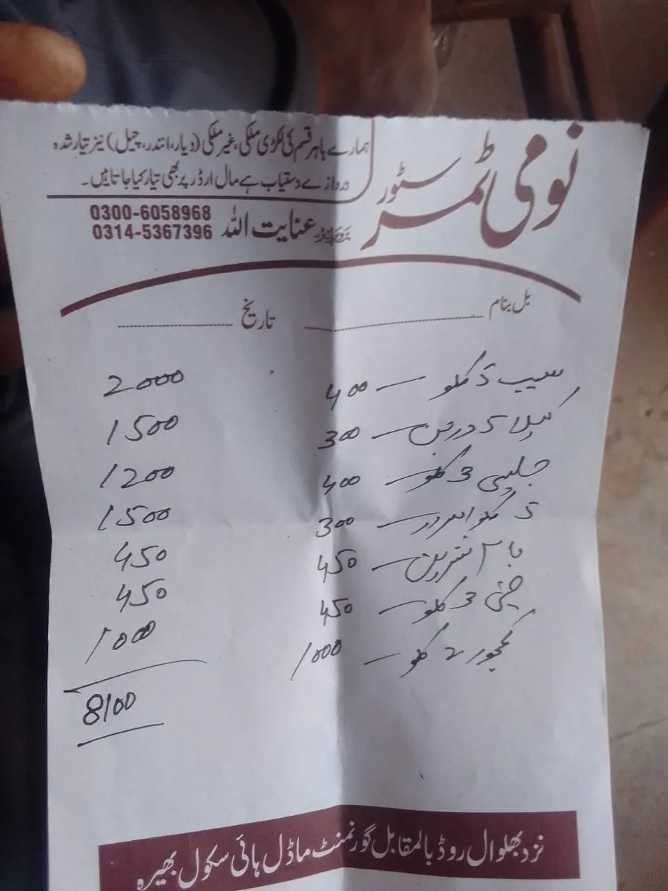 Ration distribution logistics planning