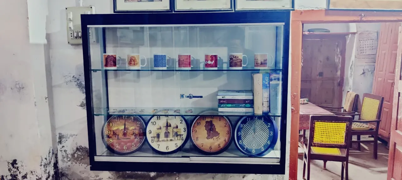 AIBF souvenir display cabinet at Bhera museum