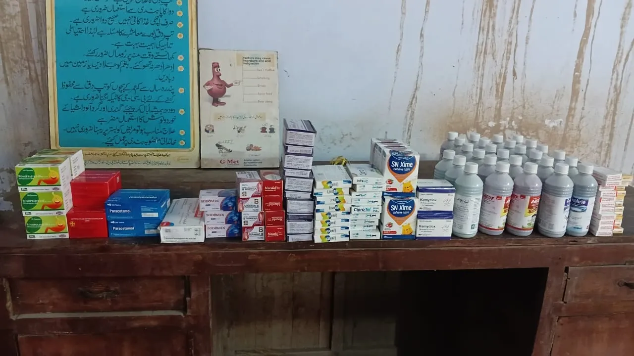 Medicine purchased for Mehta Dispensary Bhera